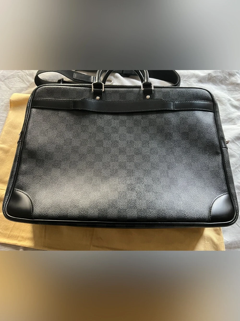 Authentic Louis Vuitton Damier Graphite Porte Documents Voyage PDV GM Bag